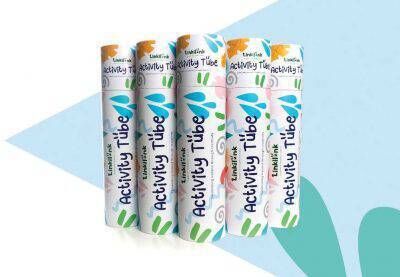 The Linkilonk tube includes an animal adventure poster, six animal adventure colouring pages, 13 activity pages and one sticker page