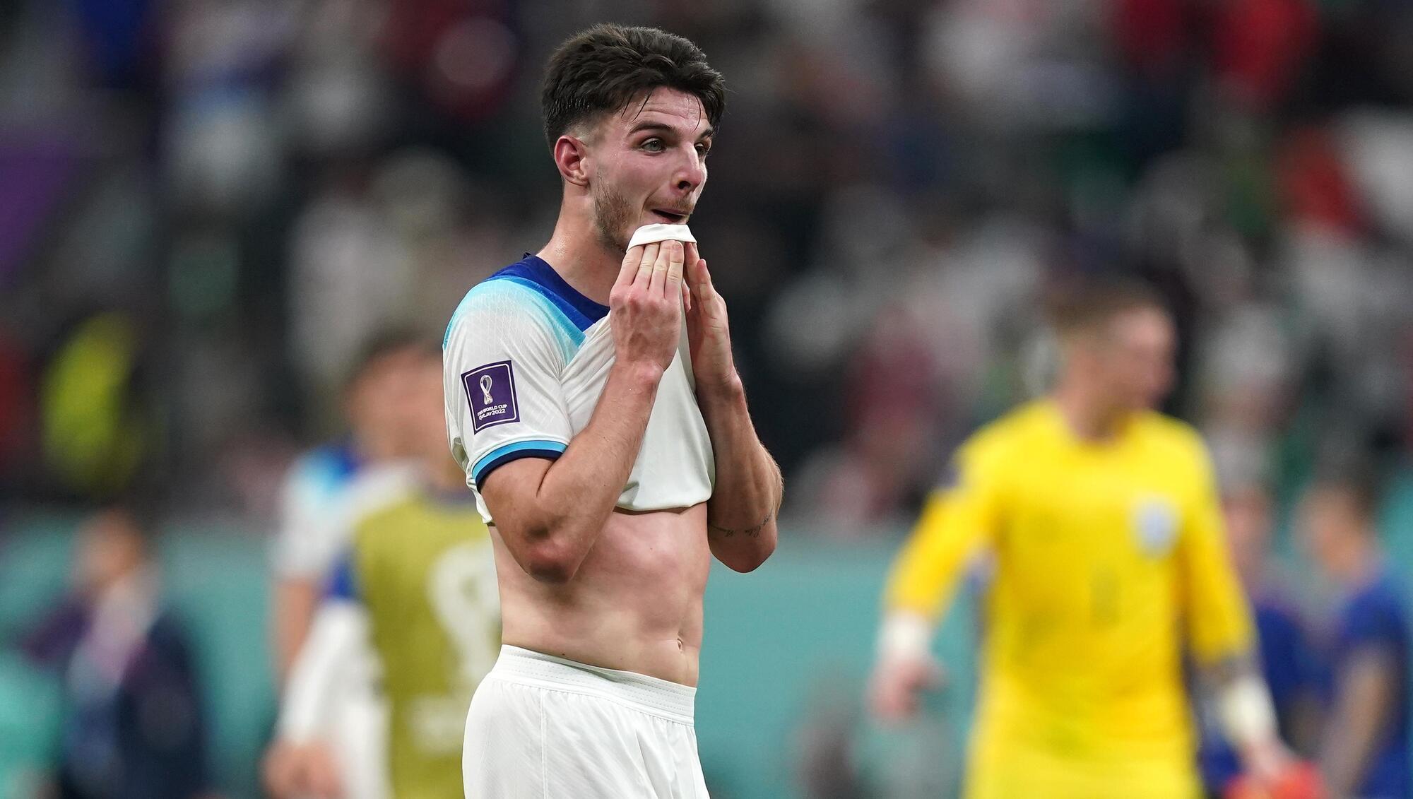 Declan Rice misses England training session through illness