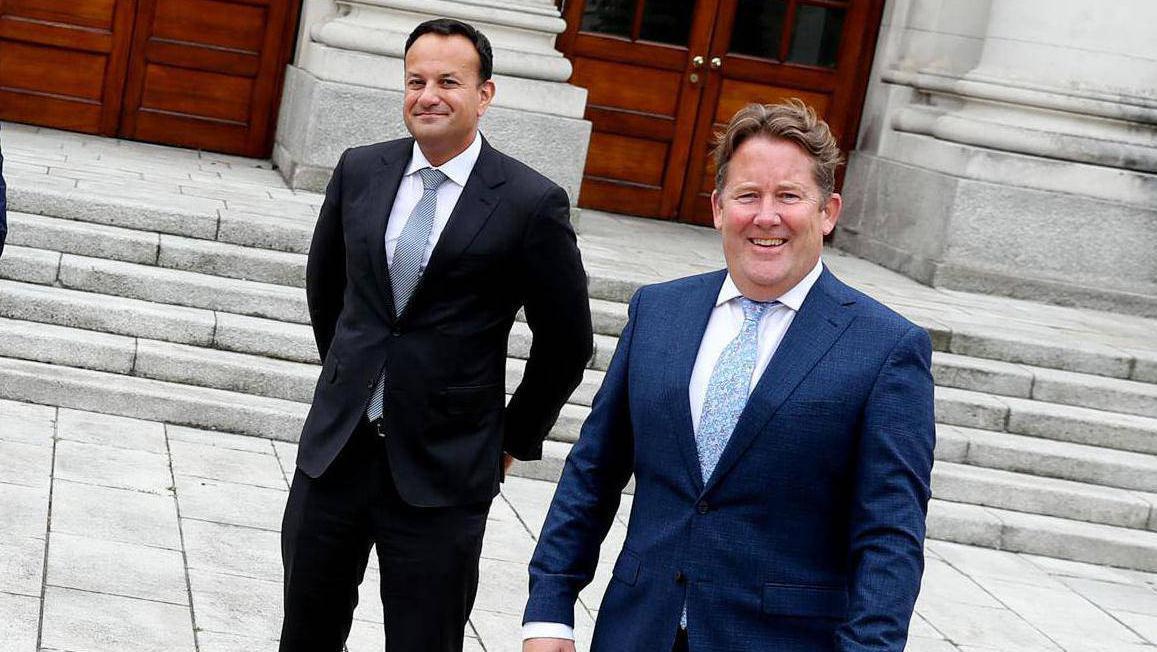  Tánaiste Leo Varadkar, and Minister for Housing, Local Government and Heritage Darragh O'Brien.