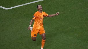 Cody Gakpo said he would consider a move to Manchester United (Ariel Schalit/AP)