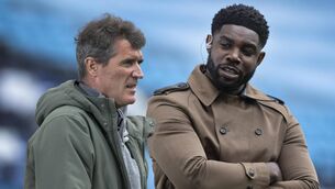 <p>Pals: Micah Richards and Roy Keane. Pic: Visionhaus</p>