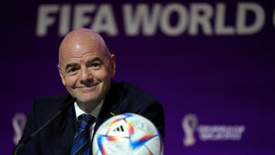 <p>FULL OF PRAISE: FIFA President Gianni Infantino.</p>