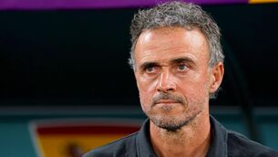 <p>Spain's now ex-head coach Luis Enrique</p>