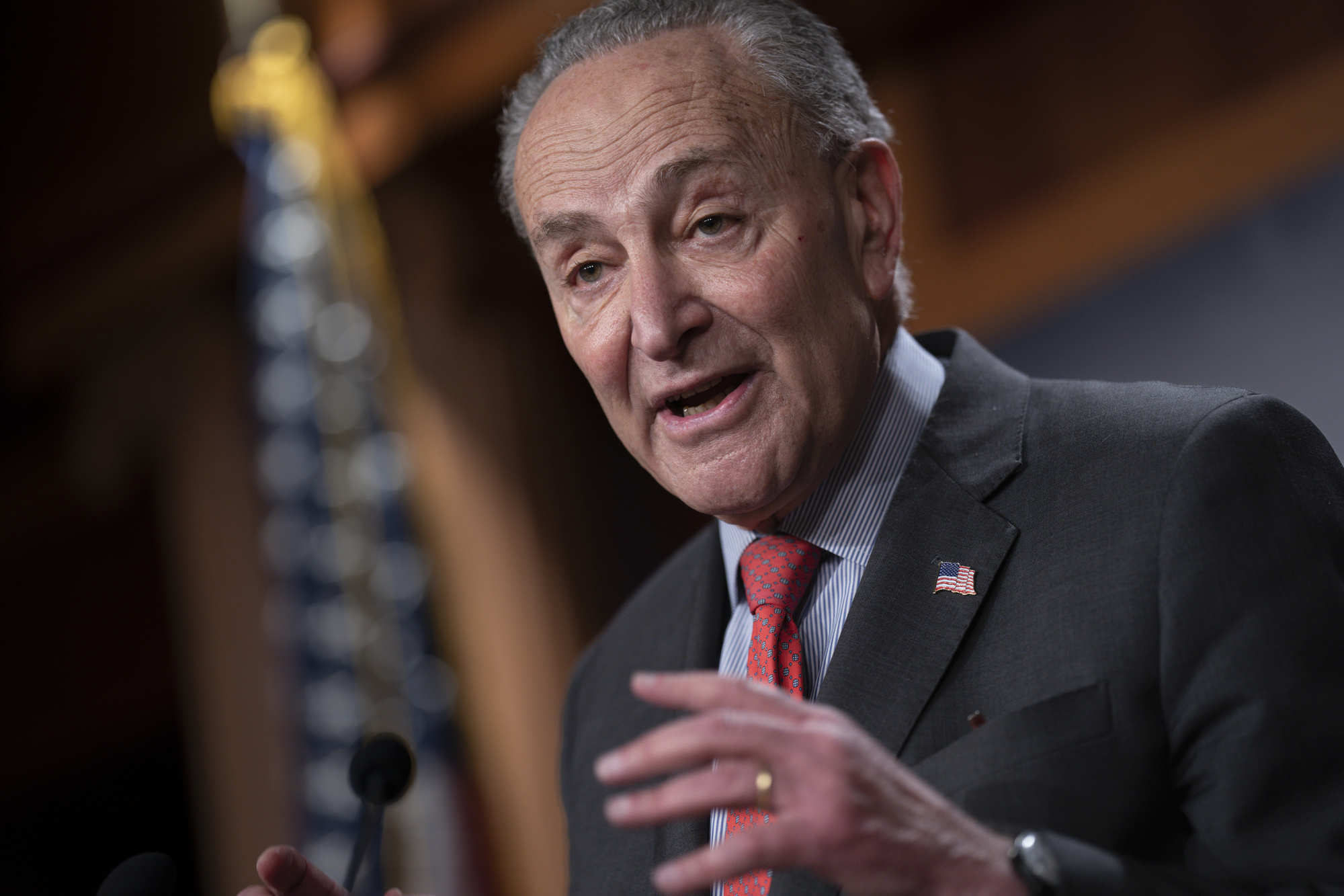 Chuck Schumer re-elected as US Senate leader after Democrats expand majority