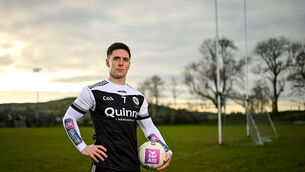 <p>THE BENCHMARK: Aaron Branagan of Kilcoo. Pic: Ramsey Cardy/Sportsfile</p>
