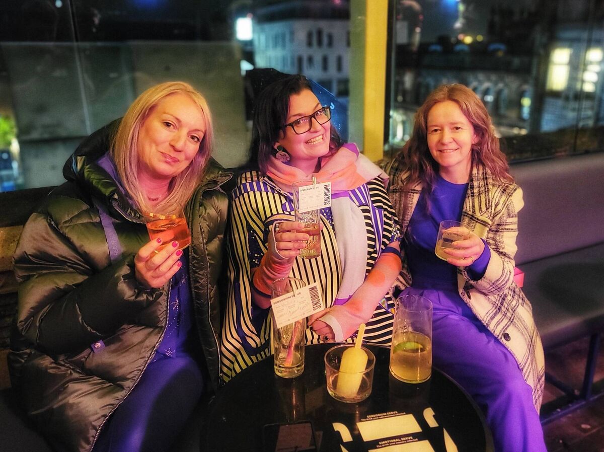 Nicola McNamara, Esther McCarthy and Jillian Naughton on a weekend break to Belfast. 