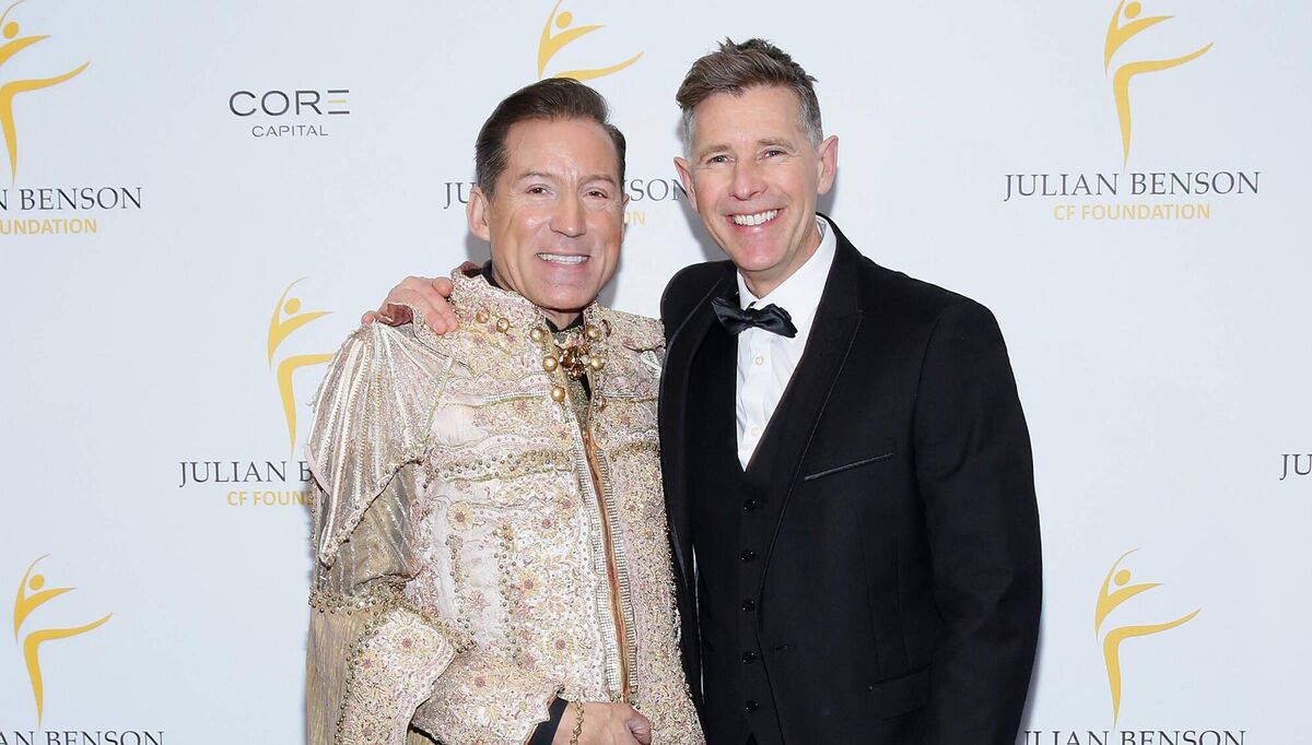 Julian Benson and Dermot Bannon at the Julian Benson Cystic Fibrosis Foundation Winter Wonderland Gala Ball at the Clayton Hotel Julian Benson and Dermot Bannon at the Julian Benson Cystic Fibrosis Foundation Winter Wonderland Gala Ball at the Clayton Hotel