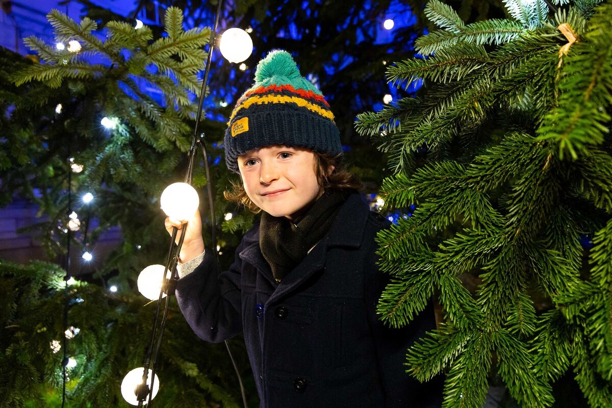 Oisín Robinson at the switching-on of the Christmas lights in Cork. Picture: Alison Miles/OSM 