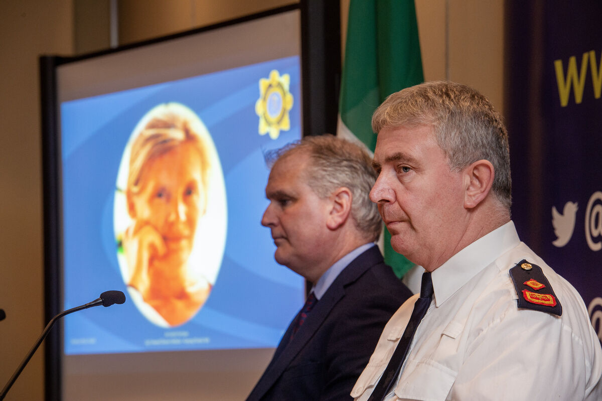  Detective Superintendent Des McTiernan and Superintendent Joseph Moore provide an update to media on the Garda investigation at the Harbour View Hotel, Schull, Co Cork. Picture: Dan Linehan