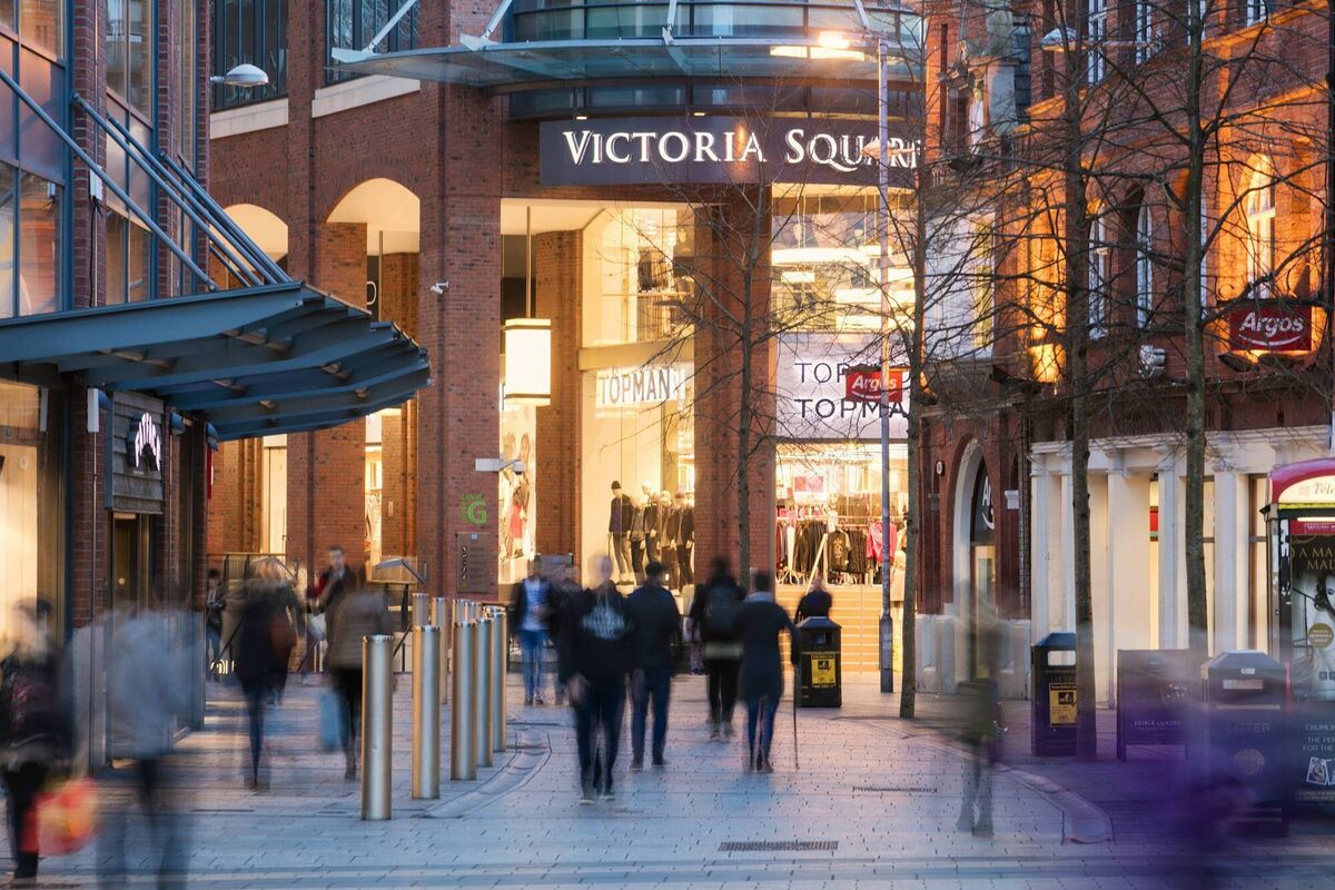 Shopping in Belfast city's Victoria Square