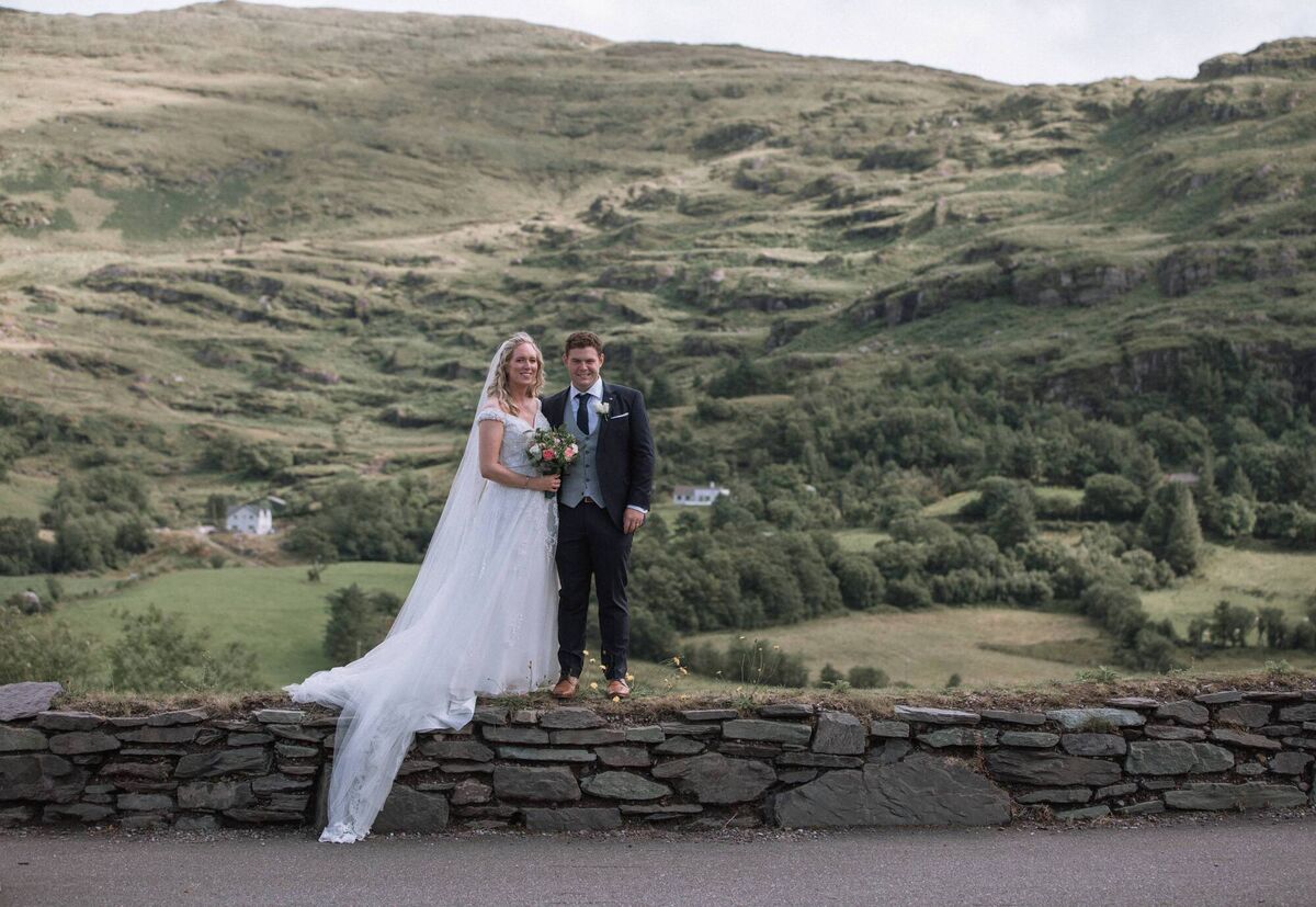  Mairéad Dunne in a Morilee by Madeleine Gardner gown  and Stevie O’Sullivan's suit is from Gentlemen's Quarters