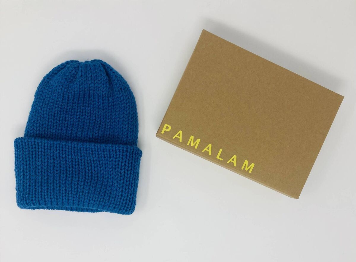 Blue Beanie, €35, Pamalam Blue Beanie, €35, Pamalam