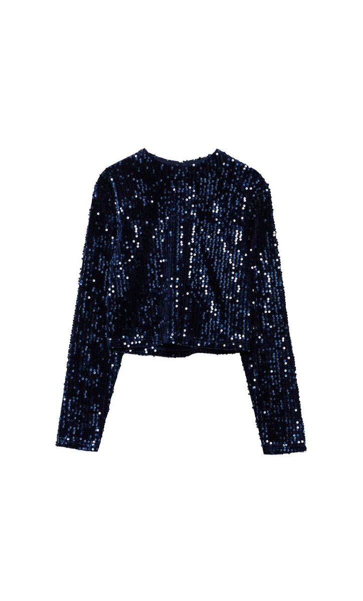 Sequin Top, €29.99, Stradivarius Sequin Top, €29.99, Stradivarius