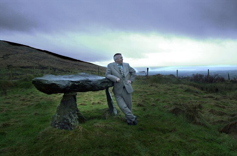 CEANN TRÁ: Páidí rests against a dolmen overlooking Ventry in County Kerry. Picture by Don MacMonagle CEANN TRÁ: Páidí rests against a dolmen overlooking Ventry in County Kerry. Picture by Don MacMonagle