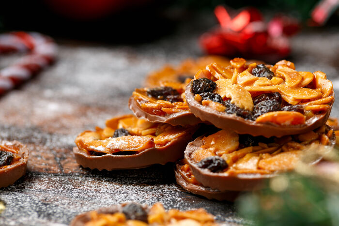 Christmas spiced florentines