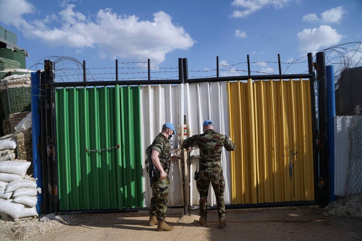 Irish soldiers at at Camp Shamrock. Picture: Hannah McCarthy Irish soldiers at at Camp Shamrock. Picture: Hannah McCarthy