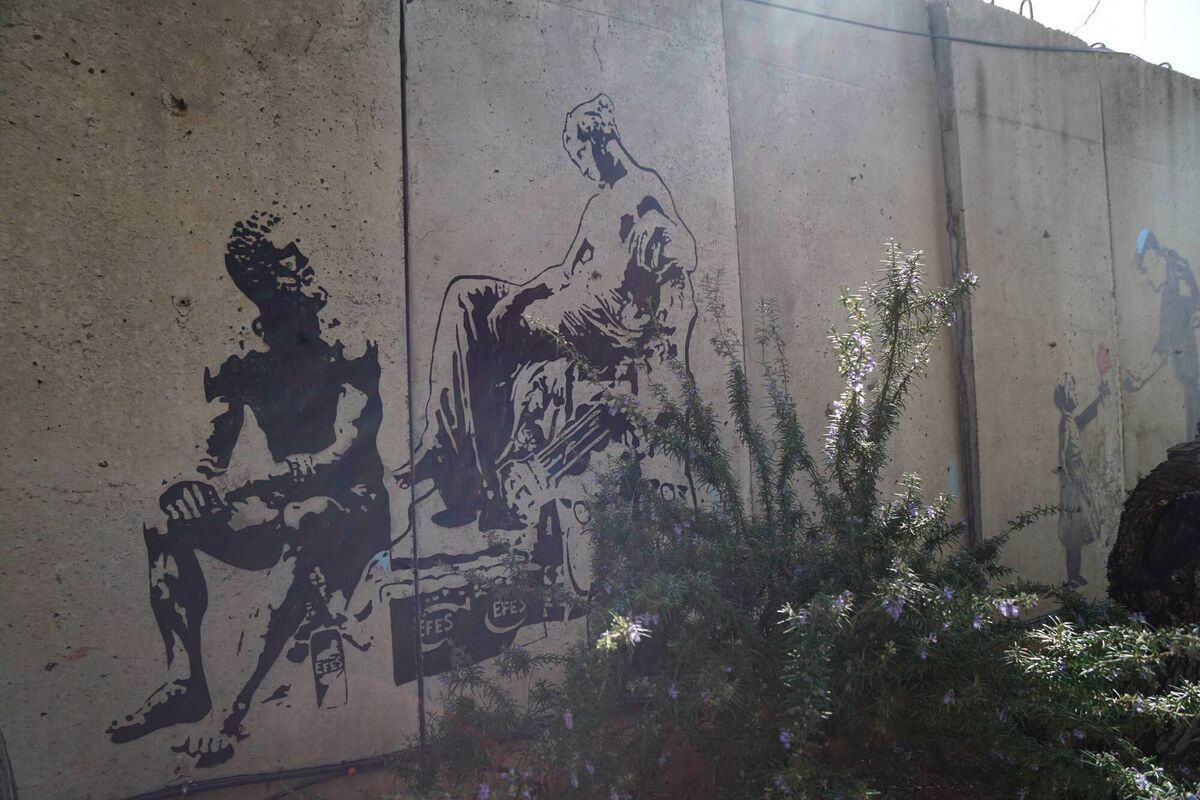 A mural at Camp Shamrock. Picture: Hannah McCarthy.  A mural at Camp Shamrock. Picture: Hannah McCarthy.