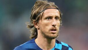<p>VETERAN: Luka Modric will make a decision on his Croatia future. Pic: Adam Davy/PA</p>