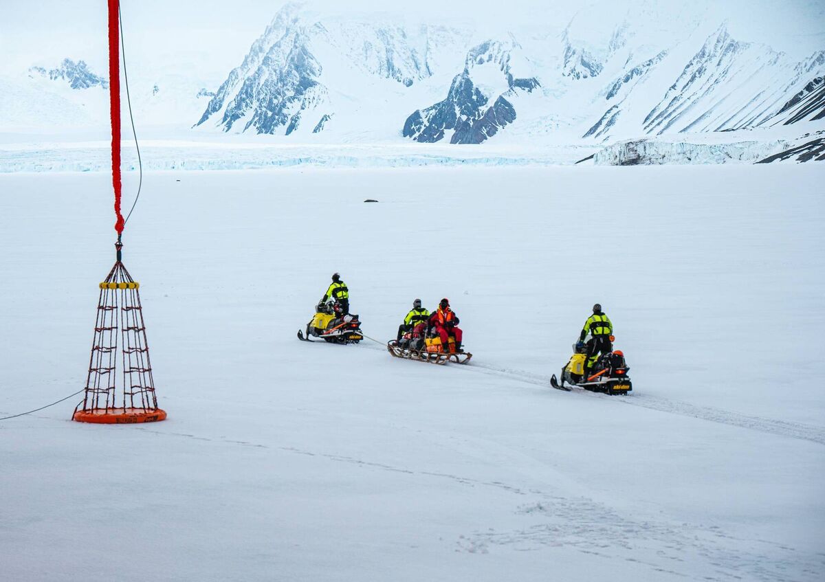Head of MAGIC, mapper Andrew Fleming in the Antarctic. “It’s such a unique and fascinating place," he says. Picture: Jamie Anderson.