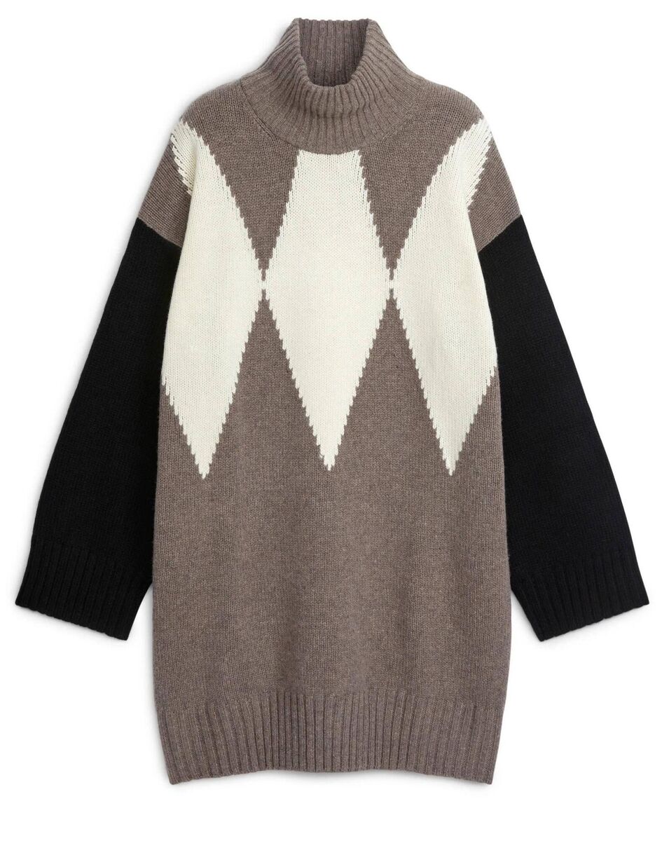 Intarsia knit dress, Arket, €129