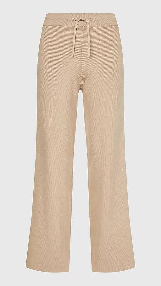 Ribbed organic cotton wide-leg trousers, Tommy Hilfiger, €139.90