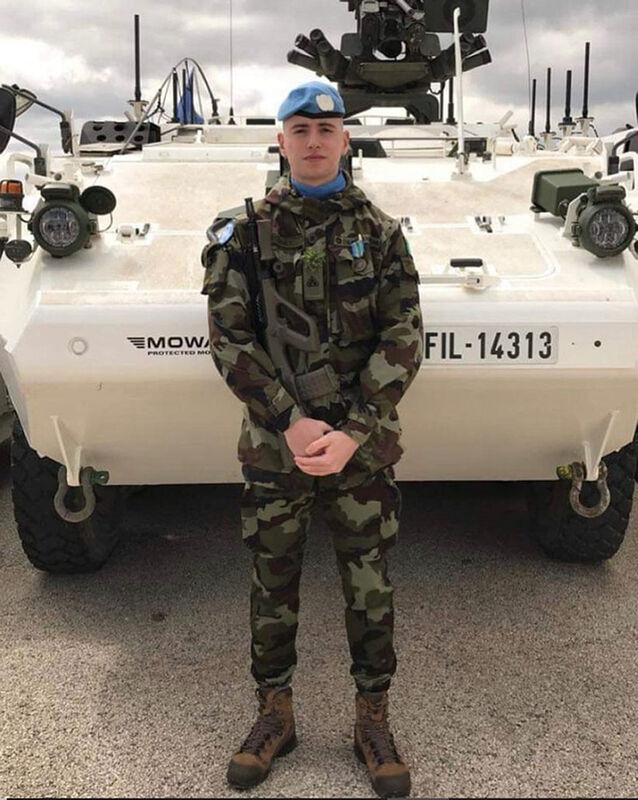 Private Sean Rooney of Newtowncunningham in Co Donegal, the Irish peacekeeping soldier killed in Lebanon will be buried later on Thursday (Irish Defence Forces/PA)