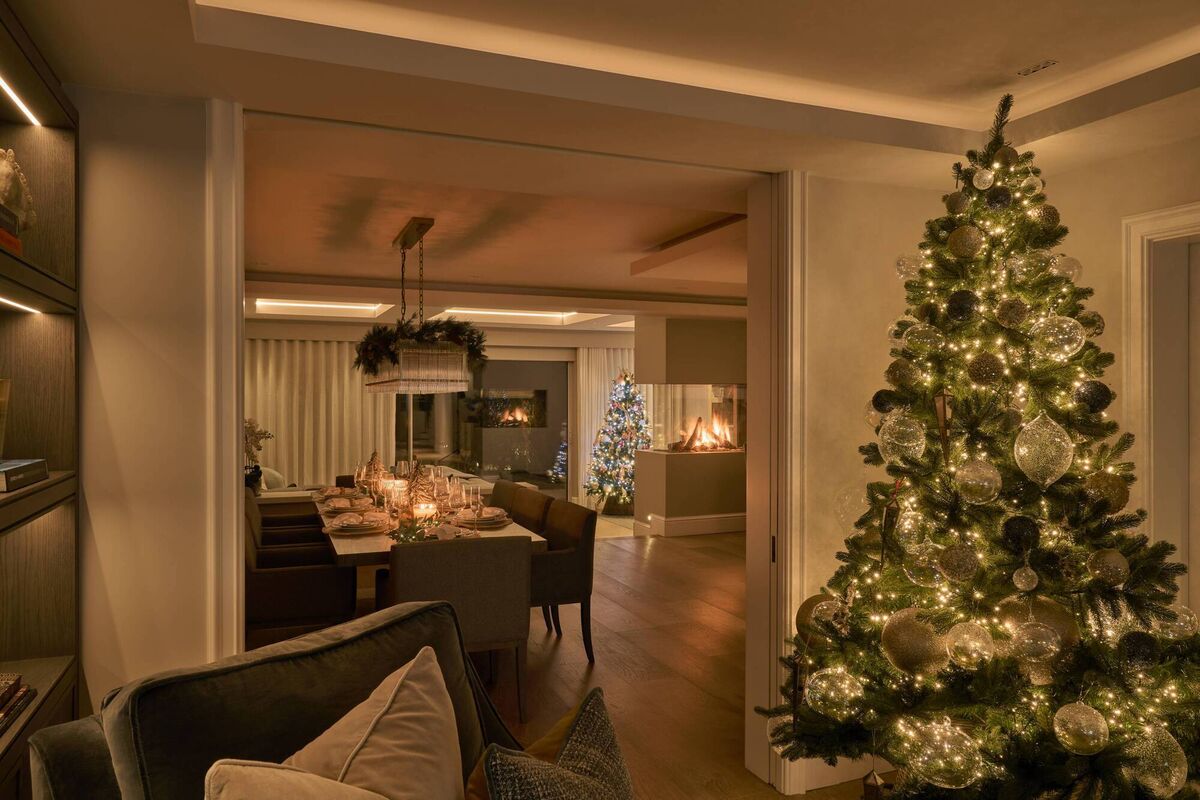 The Christmas tree in Arlene McIntyre's home. 	Picture: Piotr Zawistowski 50HZ Photography
                    