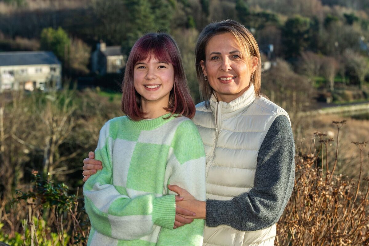 Victoriia Pavlyk said she and her daughter Anastasia were 'warmly welcomed here' and 'Rosscarbery is a beautiful place with helpful people'. Picture: Andy Gibson