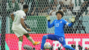 <p>SEEN IT ALL: Saudi Arabia's Salem Al-Dawsari scores a goal against Mexico's goalkeeper Guillermo Ochoa during the World Cup. Pic: AP Photo/Julio Cortez</p>