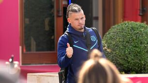 <p>BAD BOOKS: England's Kalvin Phillips outside the Souq Al-Wakra hotel, Qatar, following England's loss to France.</p>