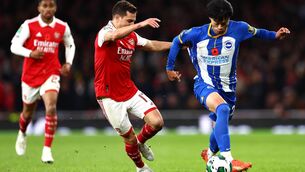 <p>SEAGULL SHOCK: The last time Brighton met Arsenal, they knocked the Gunners out of the Carabao Cup at the Emirates Stadium.</p>