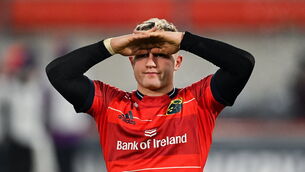 <p>MOVING ON: Craig Casey of Munster after his side's defeat in the United Rugby Championship match between Munster and Leinster at Thomond Park. Pic: Piaras Ó Mídheach/Sportsfile</p>