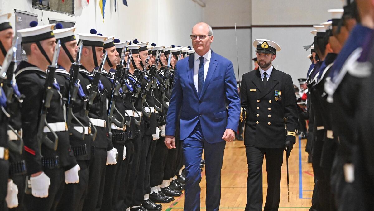Former Minister for Defence Simon Coveney proclaimed 2023 will be the “turn the tide” year for the Defence Forces, bolstering its ever-depleting numbers and bringing it eventually up to the 11,500 personnel required. Picture: Eddie O'Hare