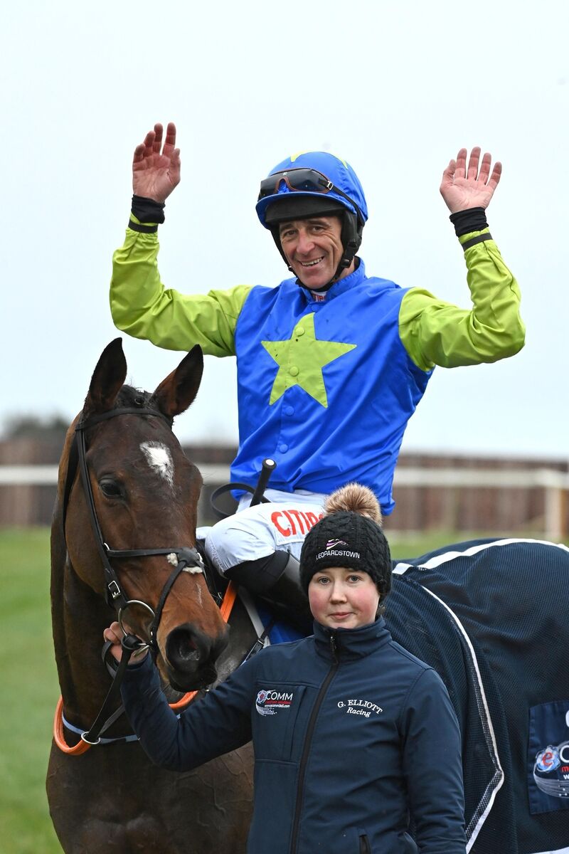 LAST DANCE: Davy Russell in Thurles after he won on Liberty Dance and announced his retirement. Pic: Healy Racing