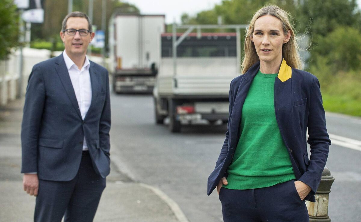 Cork Chamber CEO Conor Healy and Limerick Chamber CEO Dee Ryan met near Charleville in September 2021 to highlight business support across Munster for the N/M20 motorway. File picture: Gerard McCarthy