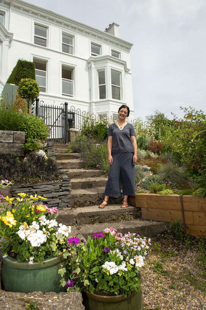 Chef and food writer Lilly Higgins, outside 1 The Crescent, Cobh, sold off-market by Johanna Murphy of Johanna Murphy &amp; Sons for €850,000 Picture: Dan Linehan