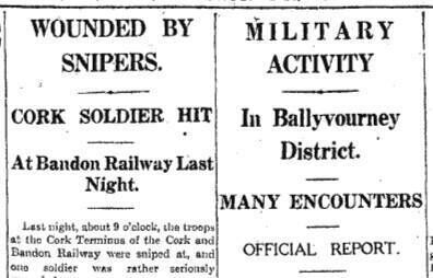 There were daily reports of incidents in 'The Cork Examiner'.