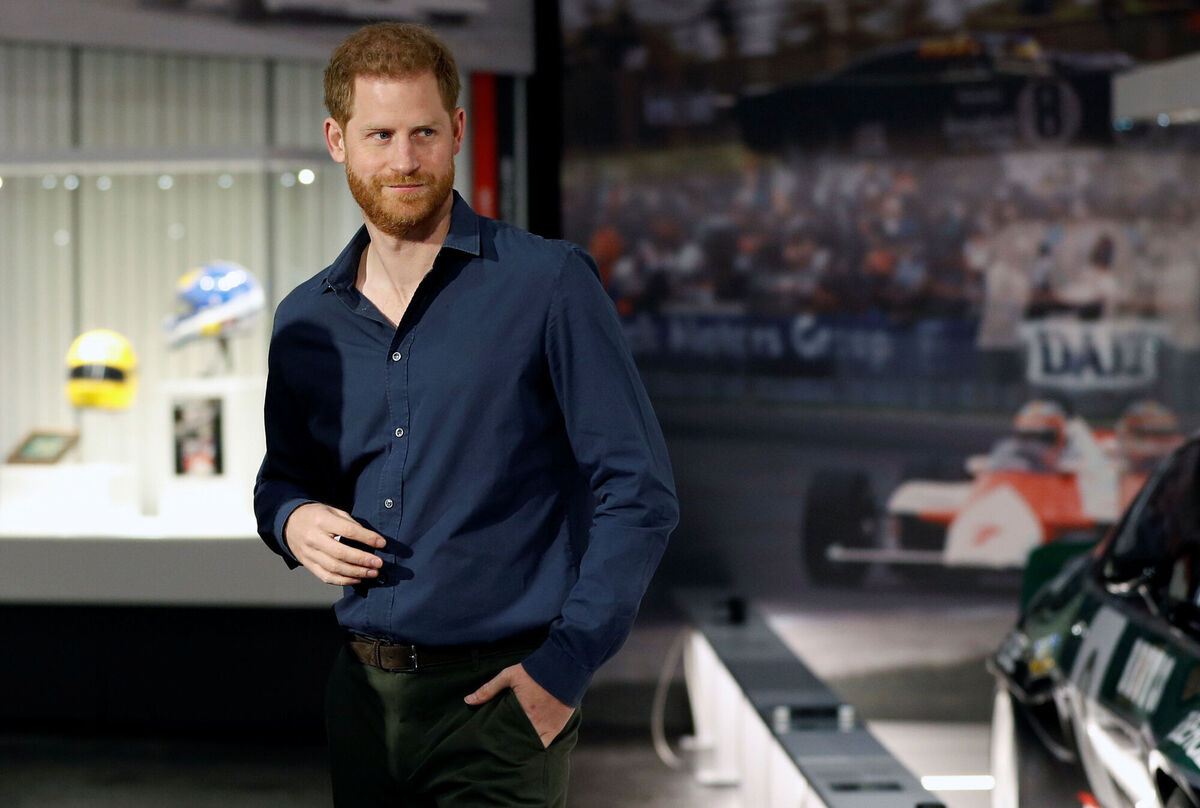 The Duke of Sussex during a visit to Silverstone Circuit in Northamptonshire. Picture: Peter Nicholls/PA Wire