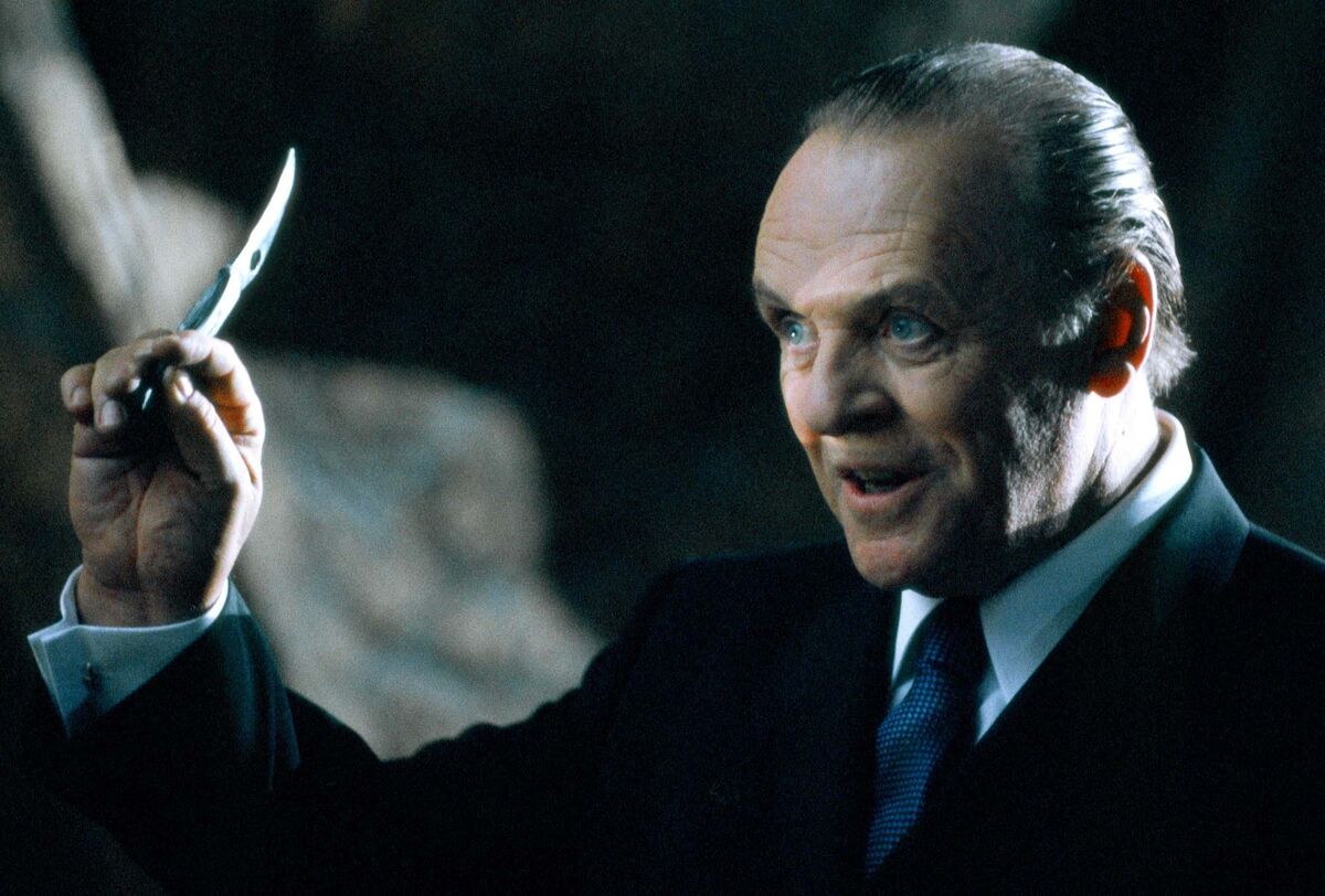 Actor Anthony Hopkins in Hannibal, the sequel to The Silence of the Lambs