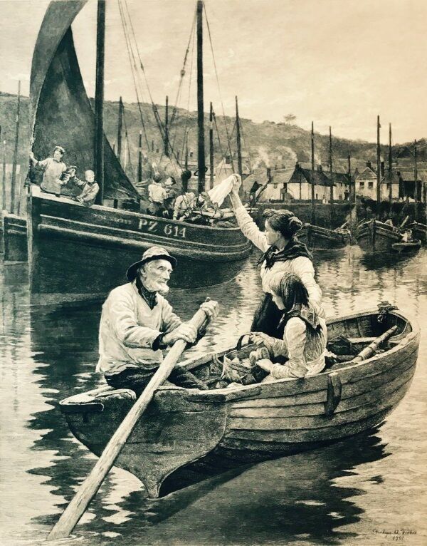 An engraving of ’Off to Skibbereen’ by Newlyn artist STanhope Alexander Forbes has been acquired by Uillinn for its permanent collection.