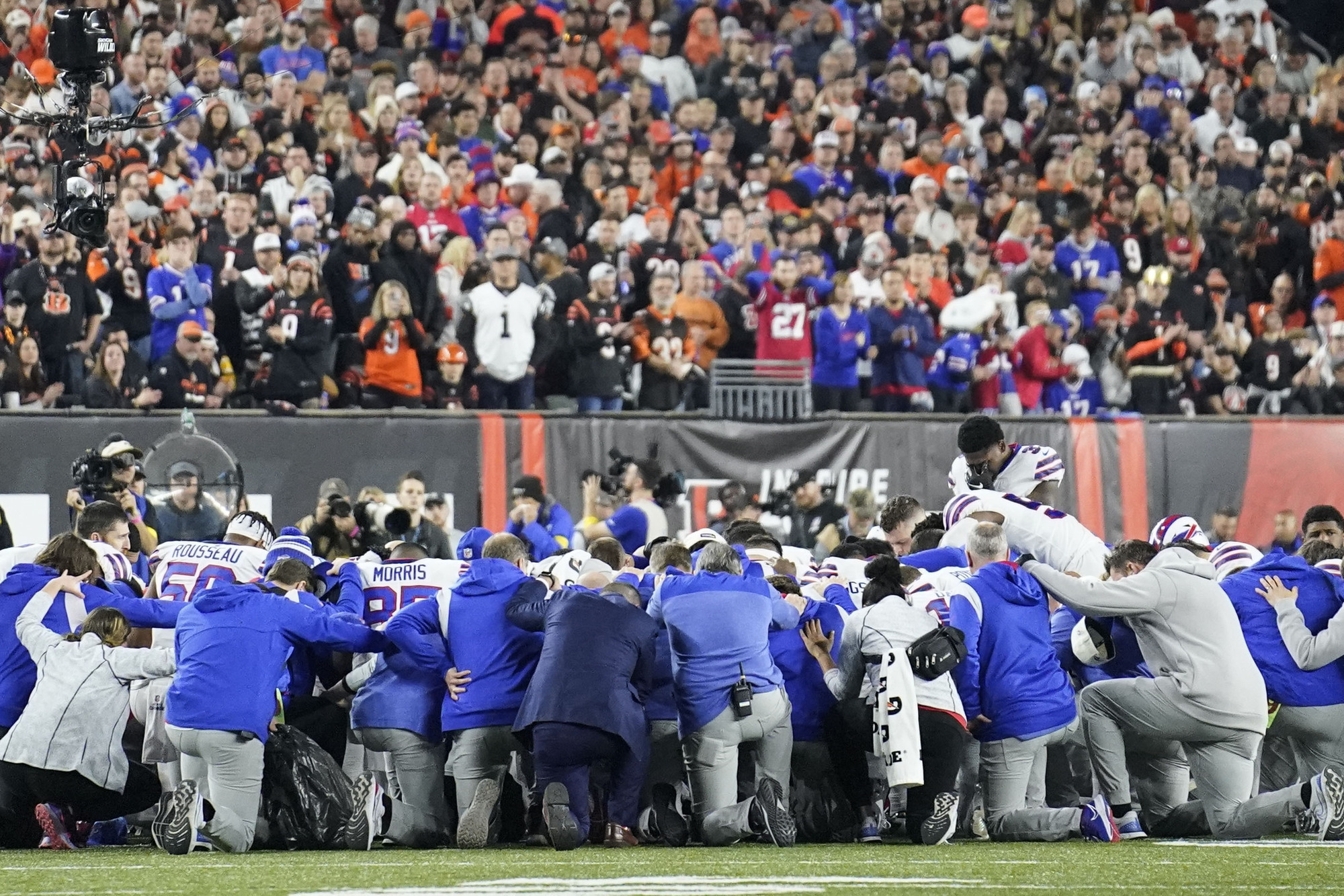 Buffalo Bills' Damar Hamlin in critical condition after cardiac arrest on field