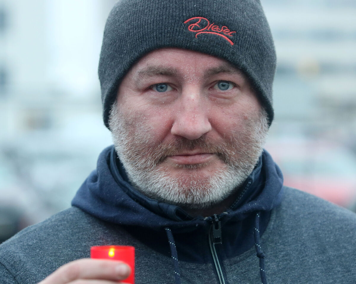 Mike Daly, who lost his father at UHL 13 years ago, attended the recent candlelit vigil at the hospital. 'There is no one standing up for the people of Limerick,' he said. Picture: Brendan Gleeson