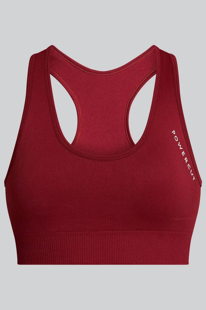 SOLID Cinnamon Red Seamless Sports Bra, Powercut, €26 SOLID Cinnamon Red Seamless Sports Bra, Powercut, €26