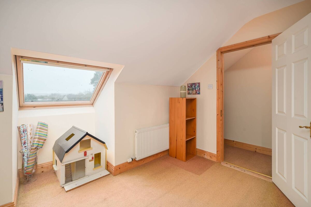 Bright attic room Bright attic room