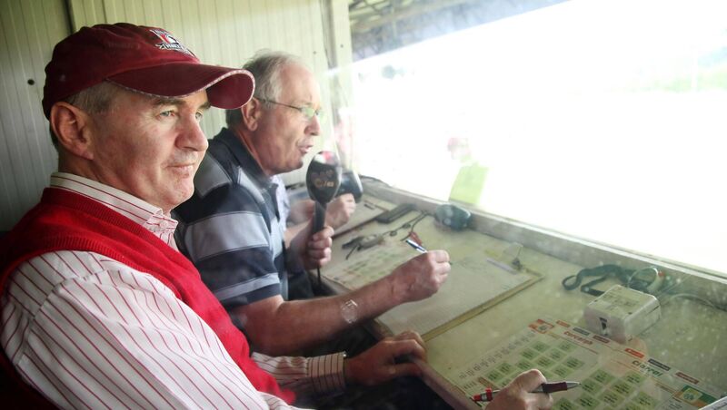 Paudie Palmer (right) and John Fintan Daly at a football match between Cork and Kerry. Picture: Miki Barlok Paudie Palmer (right) and John Fintan Daly at a football match between Cork and Kerry. Picture: Miki Barlok