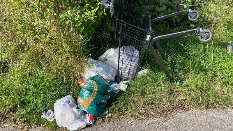 Rubbish dumped near Assumption Rd, Cork. Rubbish dumped near Assumption Rd, Cork.
