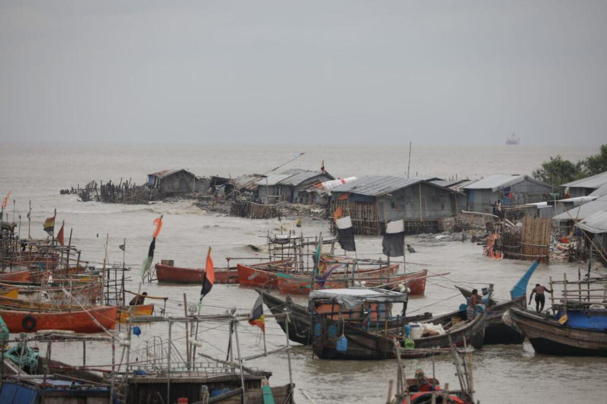Scientists predict Bangladesh will lose 17% of its land by 2050 due to flooding caused by climate change.  The loss of land could lead to as many as 20m climate refugees. Picture: AP