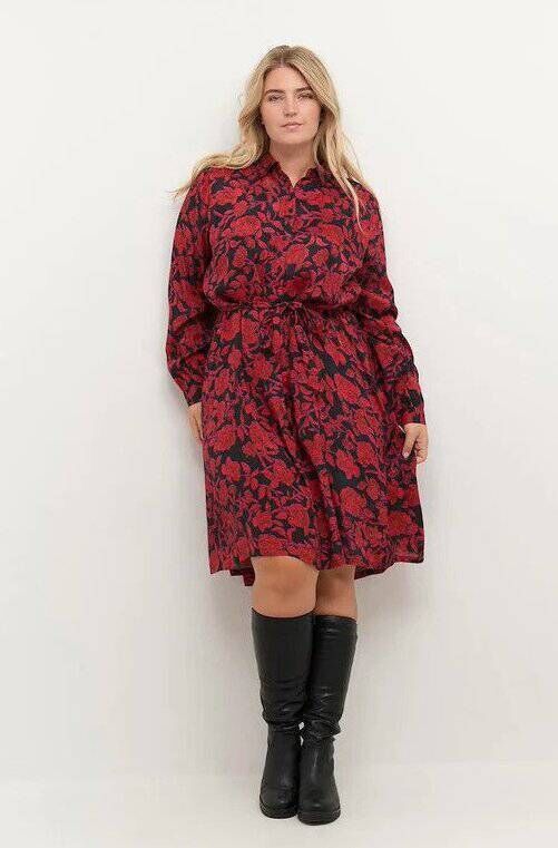 Kaffe Fina Floral Printer Shirt Dress Kaffe Fina Floral Printer Shirt Dress