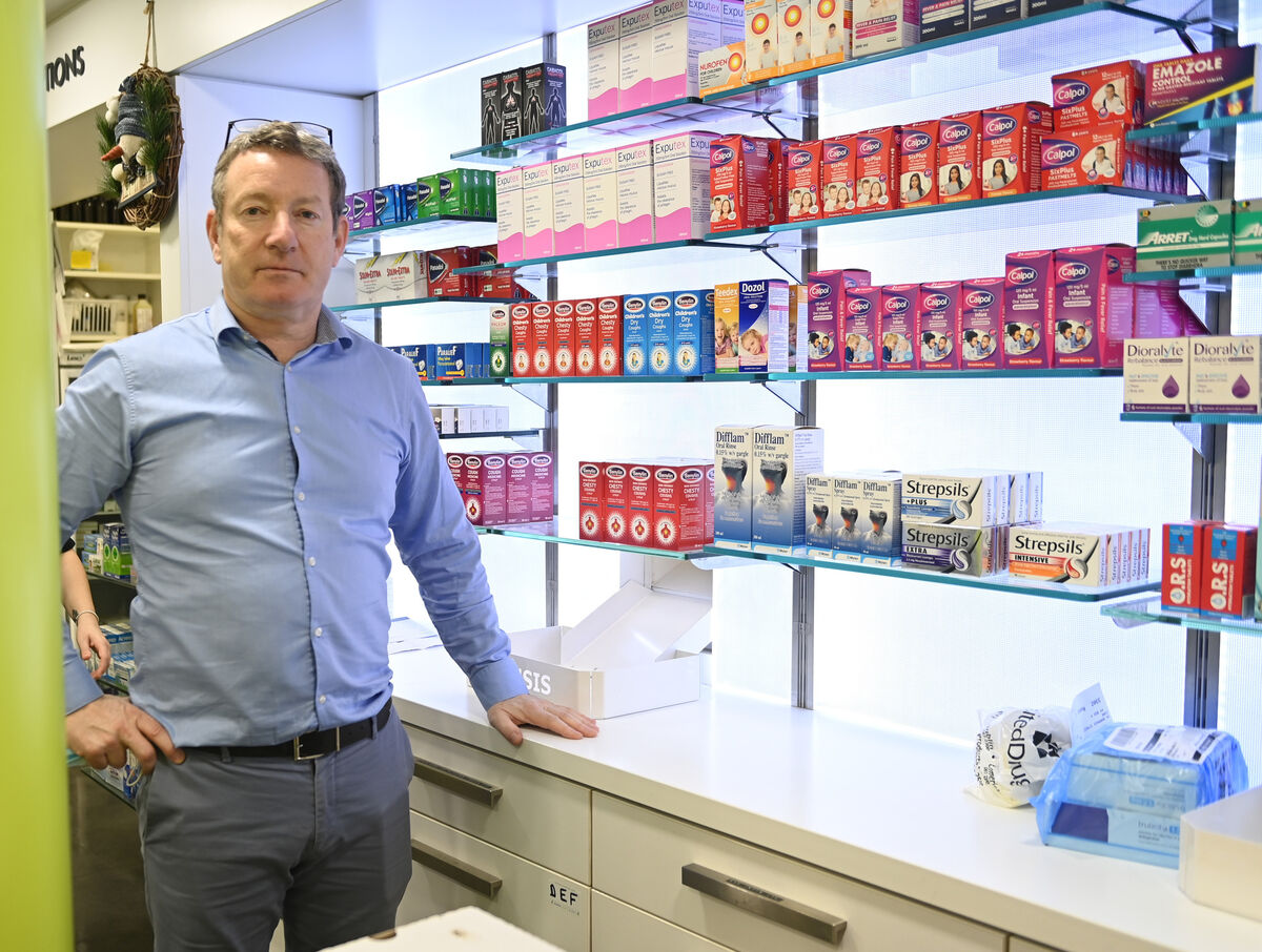 ‘There are always medicine shortages, it’s how things have been for years, but it’s particularly acute at the moment,’ says Barry Broderick at his pharmacy on Barrack St in Cork.  	Picture: Eddie O’Hare
                    
