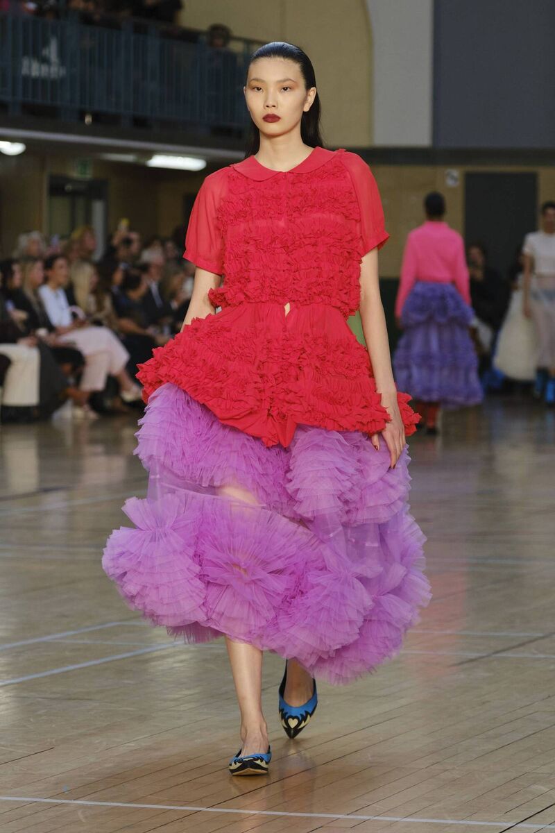  A look from Molly Goddard’s springsummer 2023 runway show Picture: Ben Broomfield @photobenphoto 